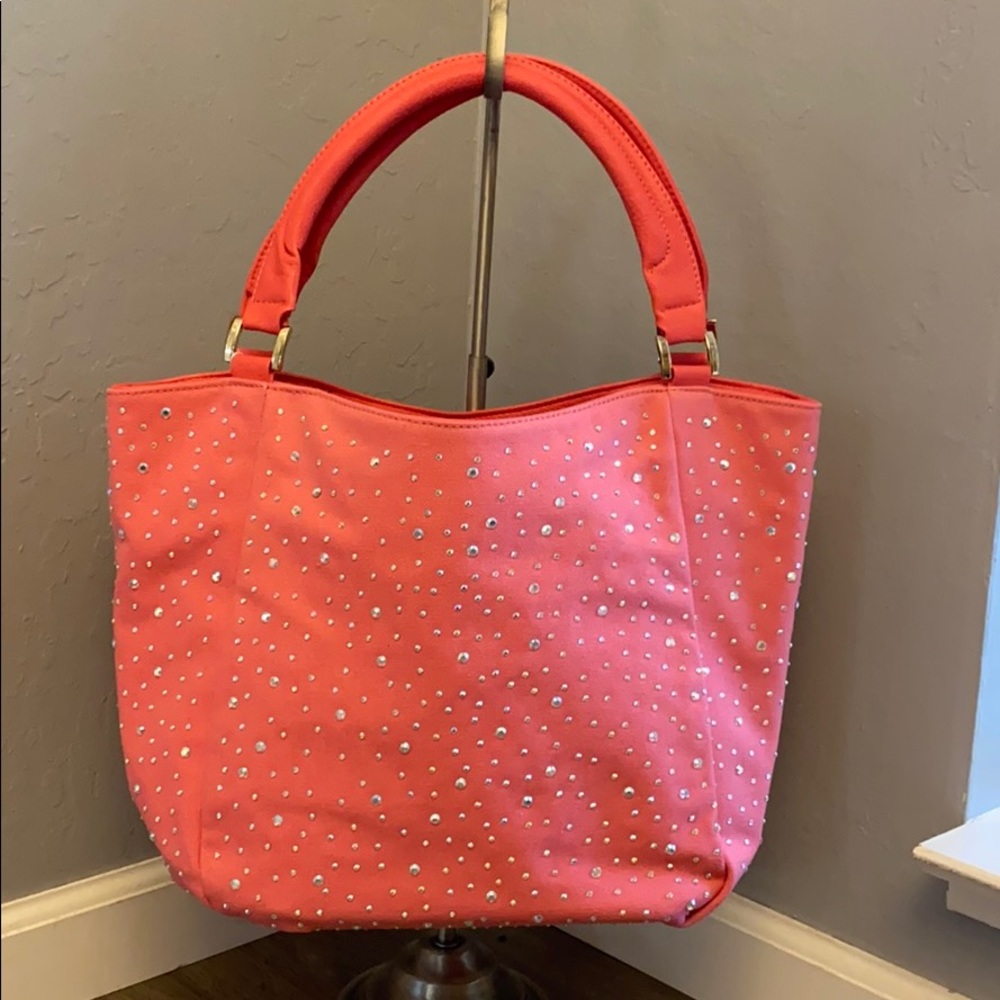 Pink Rhinestone Tote